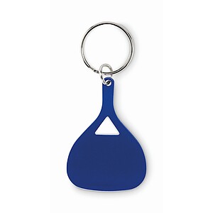 Aluminium key ring, blue