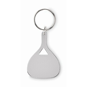 Aluminium key ring, matt silver