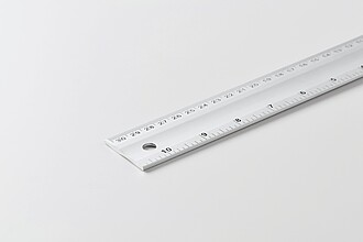 Aluminium level ruler 30 cm, silver