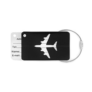 Aluminium luggage tag