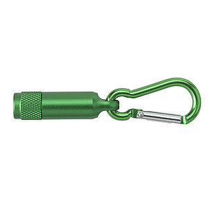 Aluminium mini torch with carabiner Tracy