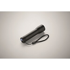Aluminium rechargeable torch, black