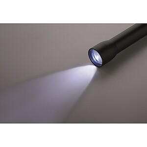 Aluminium rechargeable torch, black