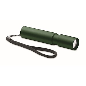 Aluminium rechargeable torch, dark green