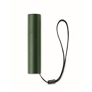 Aluminium rechargeable torch, dark green