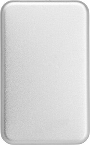 Aluminium solar power bank Tycho, silver
