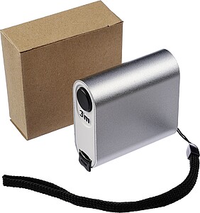 Aluminium tape measure Frances, silver