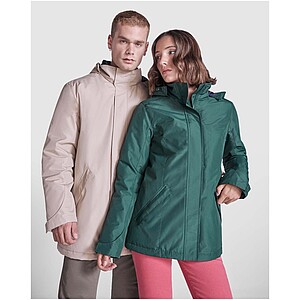 America mens padded parka jacket, bottle green