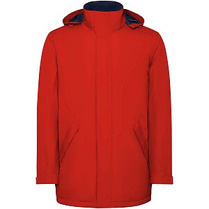 America mens padded parka jacket, red