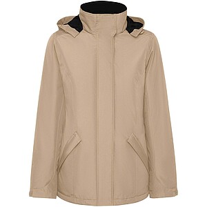 America womens padded parka jacket, dark sand
