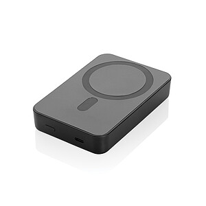 Amporia RCS recycled plastic 10.000mAh magnetic powerbank, black