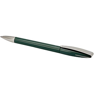Ana recycled plastic ballpoint pen (blue ink), forest green