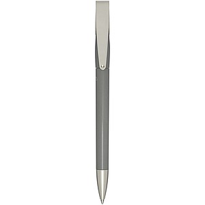 Ana recycled plastic ballpoint pen (blue ink), grey