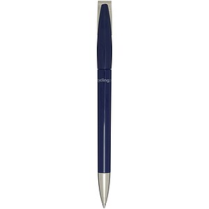 Ana recycled plastic ballpoint pen (blue ink), navy