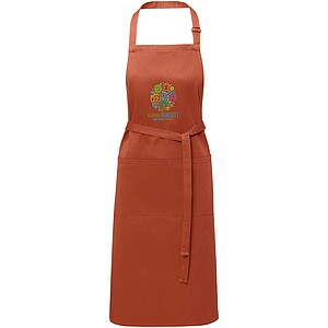 Andrea 240 g/m2 apron with adjustable neck strap, brick