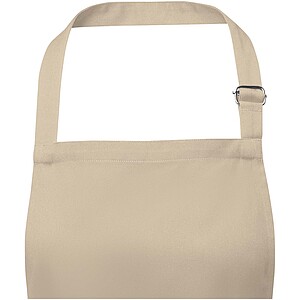 Andrea 240 g/m2 apron with adjustable neck strap, oatmeal