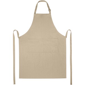 Andrea 240 g/m2 apron with adjustable neck strap, oatmeal