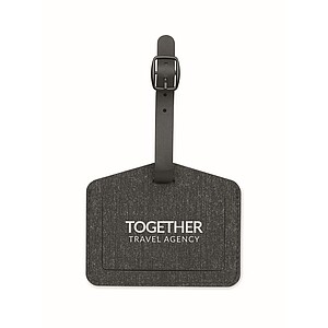 Anti-loss finder luggage tag, black