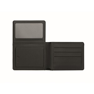 Anti-loss finder PU wallet, black
