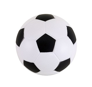 Anti-stress football "Kick off",colour black, silver