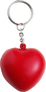 Anti stress heart and key holderRed