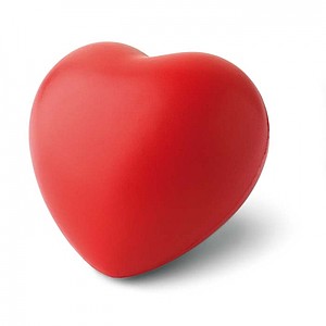 Anti-stress heart PU material, red