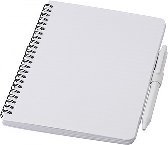 Antibacterial notebook with pen Mika