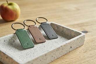 Apple leather and PU keychain Sabrina