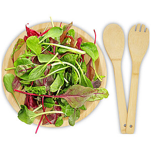 Argulls bamboo salad bowl and tools