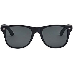 Arlo bamboo sunglasses with black coating, solid black