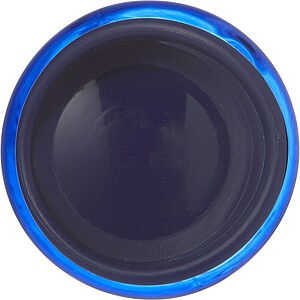 AS water bottle (650 ml) with transparent coloured body and solid coloured screw cap to match.