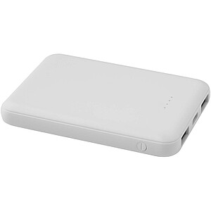 Asama 5000 mAh Type-C recycled plastic power bank, white