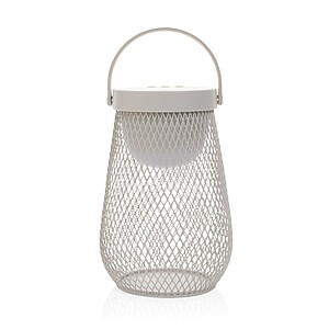 Aurora RCS recycled plastic USB re-chargeable table lamp, grey