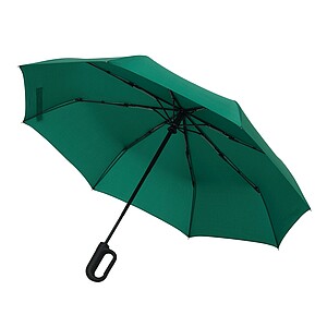 Automatic open/close windproof pocket umbrella, dark green