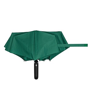 Automatic open/close windproof pocket umbrella, dark green
