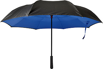 Automatic, reversible, twin-layer umbrella