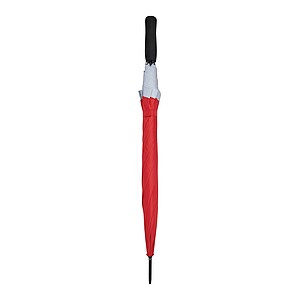 Automatic stick umbrella, red