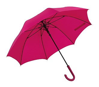 Automatic umbrella "Lambarda" with metal shaft,colour dark pink