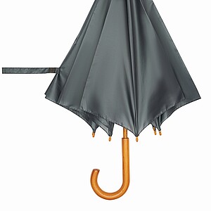 Automatic woodens umbrella, grey