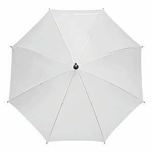 Automatic woodens umbrella, white