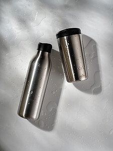 Avira Alix RCS re-steel click tumbler 400ML, silver