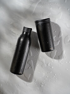Avira Alok RCS re-steel 360 waterbottle 600ML, black