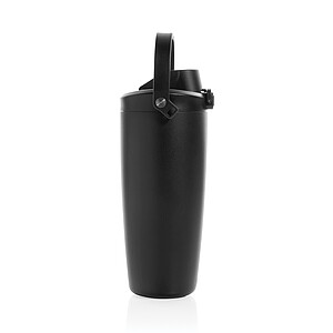 Avira Ayala RCS re-steel duosip lockable crossbody tumbler, black
