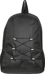 Backpack made of recycled polyester, black