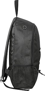 Backpack made of recycled polyester, black