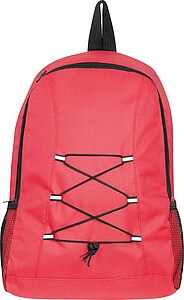Backpack made of recycled polyester, red
