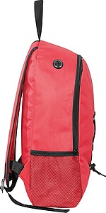 Backpack made of recycled polyester, red