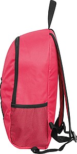 Backpack made of recycled polyester, red