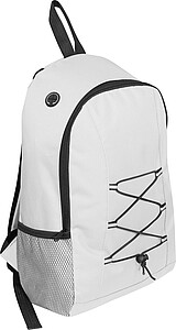 Backpack made of recycled polyester, white