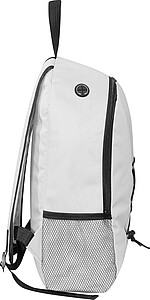 Backpack made of recycled polyester, white